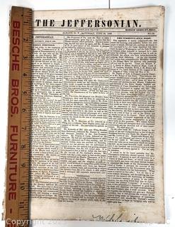 The Jeffersonian Newspaper June 30, 1838