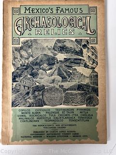 Mexico's Famous Archaeological Relics. Paperback 1949 by Carlos Lopez Aldana 