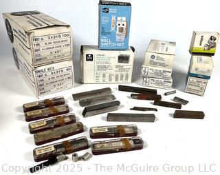 Selection of Machining Tools, Boxed Electrical Items and Aluminum Oxide