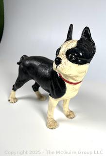 Cast Iron Boston Terrier Door Stop 