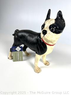 Cast Iron Boston Terrier Door Stop 