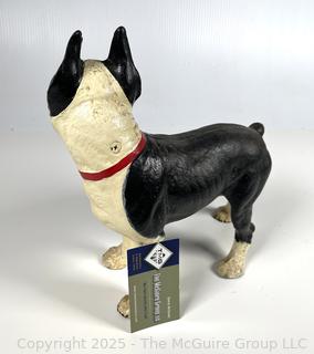 Cast Iron Boston Terrier Door Stop 