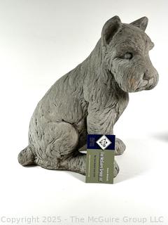 Cement Outdoor Garden Terrier Schnauzer Dog Statue