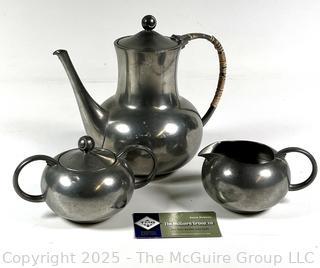 Mid Century KDM Daalderop Royal Holland Pewter Tea Set