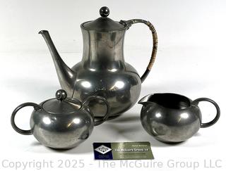 Mid Century KDM Daalderop Royal Holland Pewter Tea Set