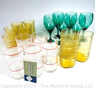 Collection of Mid Century Glass Tumblers