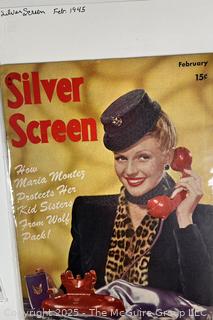 Five (5) Silver Screen Magazines from 1945