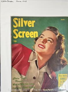 Five (5) Silver Screen Magazines from 1945