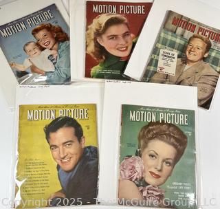 Five (5) Motion Picture Magazines from 1945