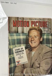 Five (5) Motion Picture Magazines from 1945