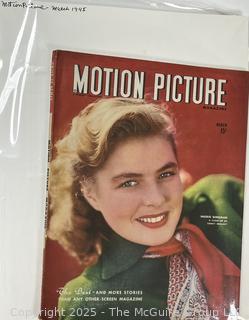 Five (5) Motion Picture Magazines from 1945