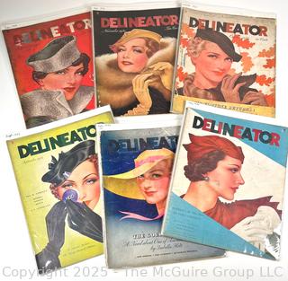 Six (6) Delineator  Magazines from 1934