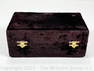 Velvet Silk Lined Keepsake Box.  9" x 5 "x 3"