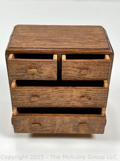 Four (4) Drawer Jewelry Chest. 5 1/4 x 3 x 5”