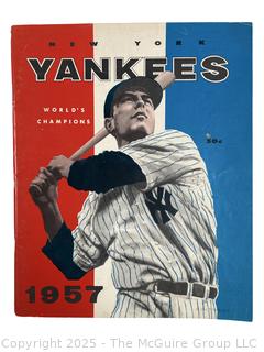 1957 New York Yankees World Champions Yearbook