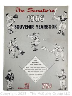 The Washington Senators 1966 Souvenir Yearbook