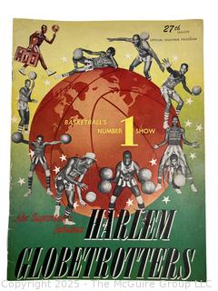 1953/54 Harlem Globetrotters Official Basketball Program 