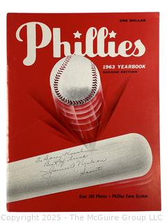 1963 Philadelphia Phillies Baseball Yearbook. 2nd Edition