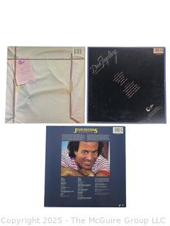 Three (3) Vinyl LP Record Albums: Chicago, Dan Fogelberg and Julio Iglesias