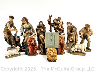 Twelve (12) Piece Nativity Crèche Figure Set  