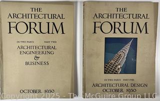 Two (2) Architectural Design Forum Magazines 1930