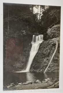 Three (3) B&W Photos (and Glass Plate Negatives) of Buck Hill Falls, PA. Charles R. Pancoast Studio.  Photos and Glass Plate Negatives Measure 6" x 8"