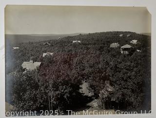 Three (3) B&W Photos (and Glass Plate Negatives) of Buck Hill Falls, PA. Charles R. Pancoast Studio.  Photos and Glass Plate Negatives Measure 6" x 8"