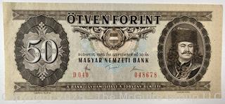 Hungary 50 Forint 1980 Magayar Nemzeti Bank Banknote - Prince F. Rakoczi