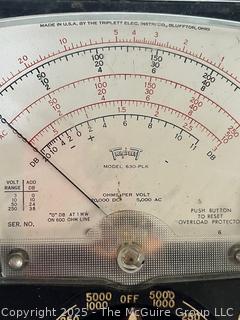 Triplett Model 630 Analog Volt-Ohm Meter with 25 Ranges