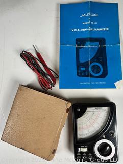 Unusual Midland 23-101 Multimeter With Original Carrying Case and Manual