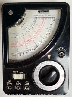 Unusual Midland 23-101 Multimeter With Original Carrying Case and Manual