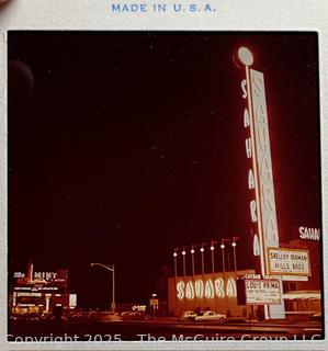 Oversized Slide Negative of Las Vegas's Sahara Hotel 