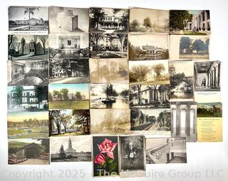 Selection of Vintage B&W/Color Tint Postcards 