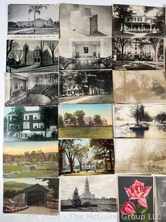 Selection of Vintage B&W/Color Tint Postcards 