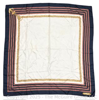 Ralph Lauren Square Silk Scarf. Some slight discoloration spots on silk. 34” square