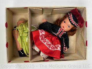 1940 Nancy Ann Storybook Doll, #126 - "Gone A-Milking" in original, condition issues