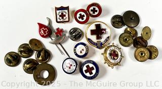 Collection of Red Cross Pin Backs