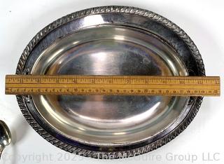 Group of Silver Plate Serving Items Including Christofel