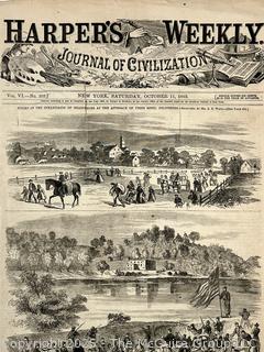 Harper's Weekly Journal of Civilization Oct. 11, 1862 and Gen R. E. Lee's General Order Number Nine Reproduction. 