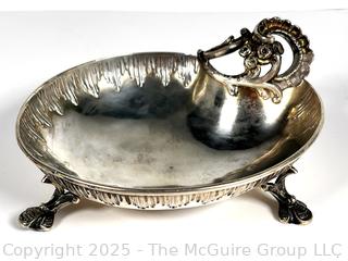 Baroque German .800 Silver Shell Shaped Bowl with Handle made by C. Heisler.  158 grams