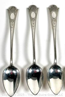 Twelve (12) Sterling Silver Tea Spoons Made by Dutch Silver Maker Gerritsen & Van Kempen Zeist.  67.4 grams