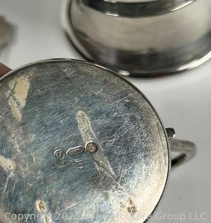 Four (4) Pieces of Dutch 90 Silver Including Spoons, Cup and Holder.  179 grams