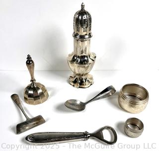 Seven (7) Dinner Table Items, Some Sterling. 328 grams