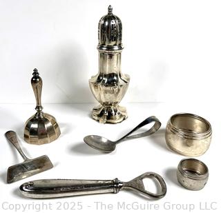 Seven (7) Dinner Table Items, Some Sterling. 328 grams