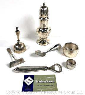 Seven (7) Dinner Table Items, Some Sterling. 328 grams