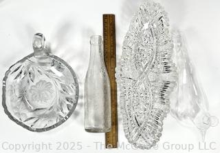 Collection of Porcelain and Crystal Decorative Serving Items