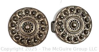 Dutch Round Filigree Belt Buckle 