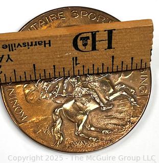 1923 Dutch Royal Military Sports Association Equestrian Bronze Medal in Dressage. 50mm