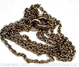 14KT Yellow Gold Link Chain. 2.6 grams