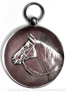 1928 Dutch Equestrian .833 Silver Medal. 50mm 37.5 grams